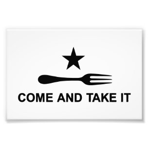 Komm und nimm es fotodruck