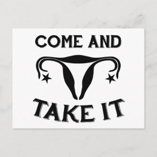 Komm und nimm es postkarte