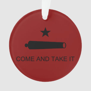 Komm und nimm es! Texas Staat Schlachtflagge Ornament