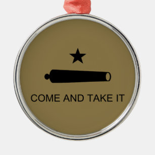Komm und nimm es! Texas Staat Schlachtflagge Ornament Aus Metall