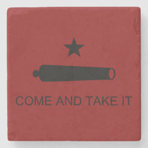 Komm und nimm es! Texas Staat Schlachtflagge Steinuntersetzer