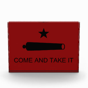 Komm und Nimm es! Texas State Schlachtflagge Fotoblock