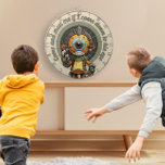 Komm und treffe mich, wenn ich ihm auf die Augen k Dartscheibe<br><div class="desc">Ein skurriles Dartboard,  das einen Cartoon-Charakter zeigt,  Sport und Spaß in einem lebendigen,  einladenden Design vereint.</div>