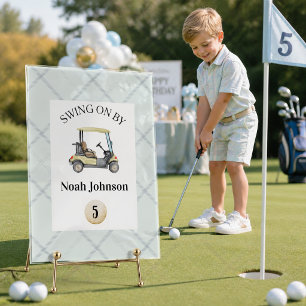 Komm vorbei zur 5. Geburtstags-Par-tee Golf für Ju Acrylschild