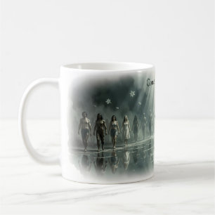 Komm, wie du bist, nebelige Reflexions-Kunsttasse Kaffeetasse