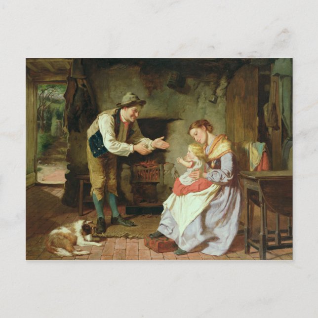 Komm zu Daddy Postkarte (Vorderseite)