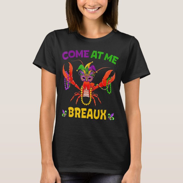Komm zu Me Breaux Crawfish Mardi Gras Outfit Kid T-Shirt (Vorderseite)