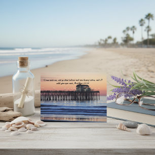 Komm zu mir Bibelvers Gute Besserung Postkarte