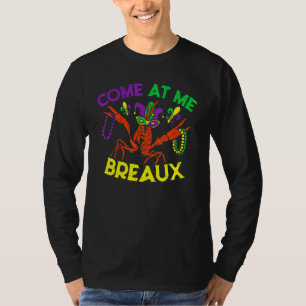 Komm zu mir Breaux Crawfish Jester Beads Mardi Gra T-Shirt