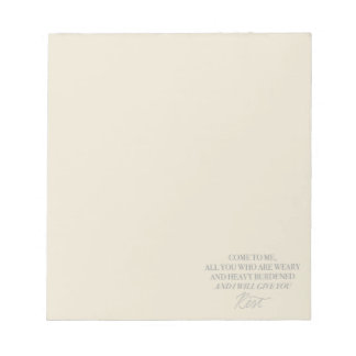 Komm zu mir und ich gebe dir Erholung Notizblock