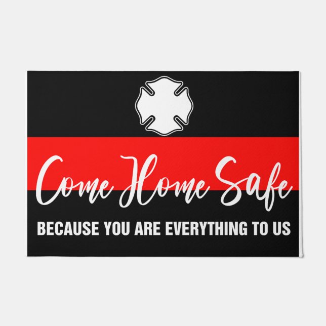 Komm Zuhause Safe, du bist alles für uns Fußmatte (Vorderseite)