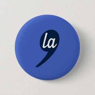 Komma-LA für Kamala Harris Button