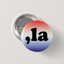 Komma La kamala Gradienten rot-blau patriotisch Button