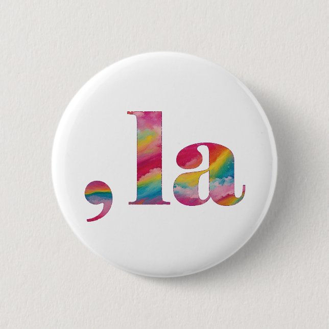 Komma la, Kamala Harris. Button (Vorderseite)
