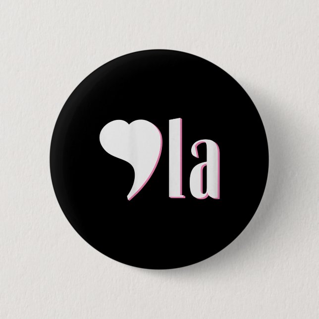 Komma La Kamala Harris Funny Democrat Support 2020 Button (Vorderseite)