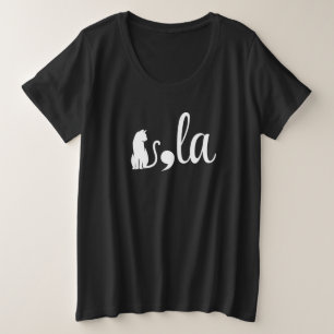 Komma La Kamala Harris - Katzenmutter für Kamala Große Größe T-Shirt