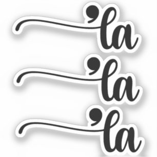 Komma La Kamala Harris Satzzeichen La Election Aufkleber