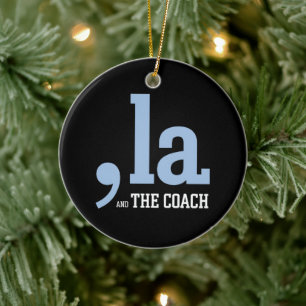 Komma La Kamala Harris Tim Walz Coach 2024  Keramik Ornament