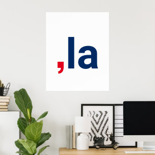 Komma La kamala lustige Aussprache patriotisch Poster