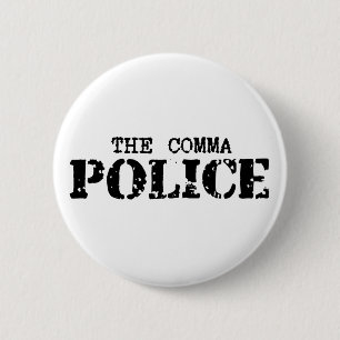 Komma-Polizei knöpft Button