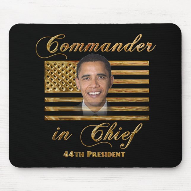 Kommandant - herein - Leiter, Barack Obama Mousepad (Vorne)