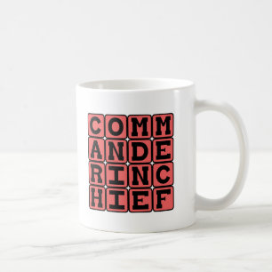 Kommandant - herein - Leiter, Präsident Tasse