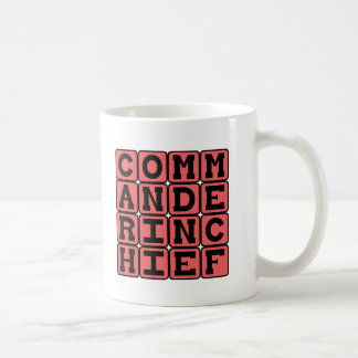 Kommandant - herein - Leiter, Präsident Tasse