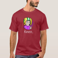 Kommandant Keen Mens T - Shirt Dark Maroon