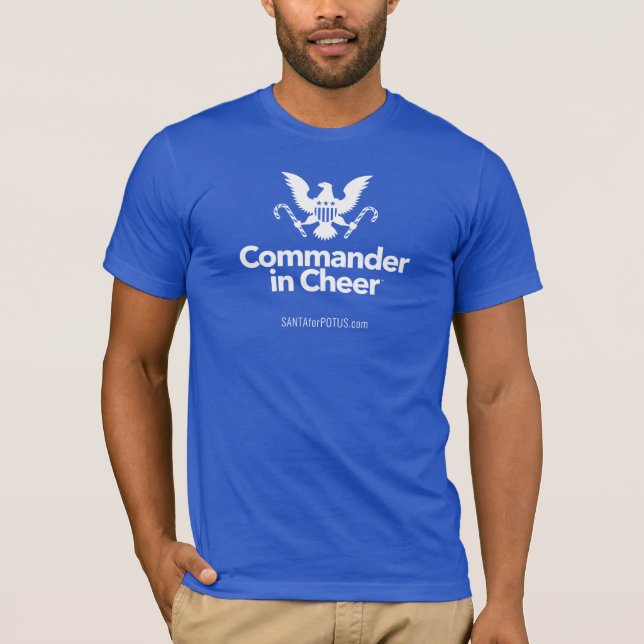 "Kommandeur in Cheer" Leinwand Unisex Bella T-Shirt (Vorderseite)