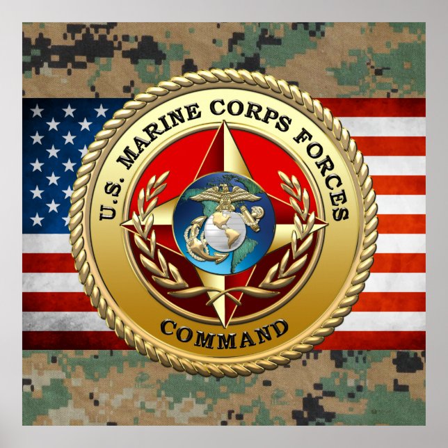 Kommando der US-Marine Corps Forces (MARFORCOM) [3 Poster (Vorne)