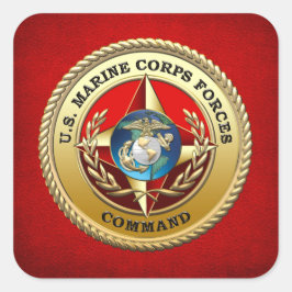 Kommando der US-Marine Corps Forces (MARFORCOM) [3 Quadratischer Aufkleber