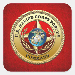 Kommando der US-Marine Corps Forces (MARFORCOM) [3 Quadratischer Aufkleber