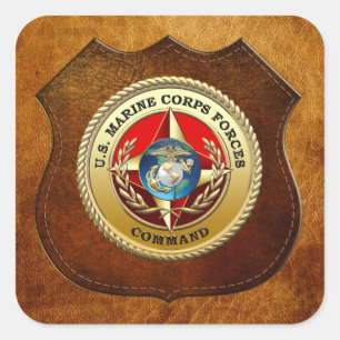 Kommando der US-Marine Corps Forces (MARFORCOM) [3 Quadratischer Aufkleber