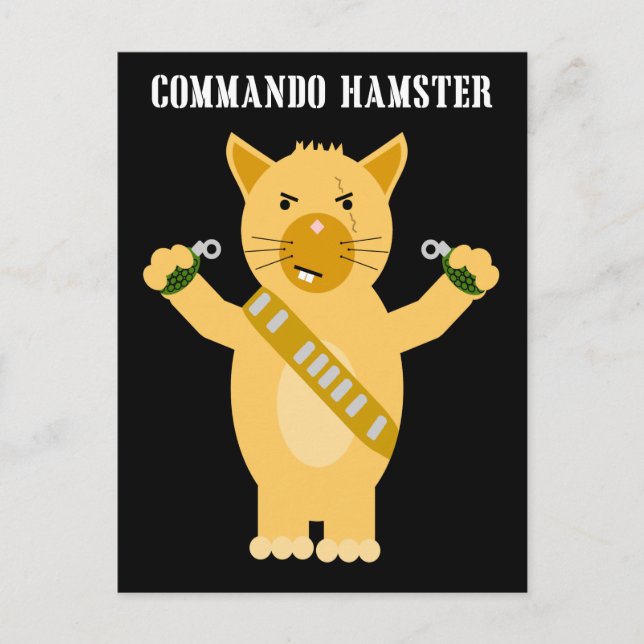 Kommando Hamster Postkarte (Vorderseite)