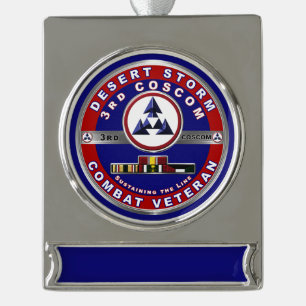 Kommandowüste Storm Veteran Banner-Ornament Silber