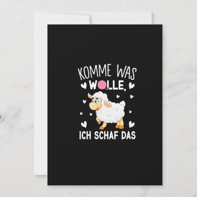 komme was wolle ich schaf save the date (Vorderseite)