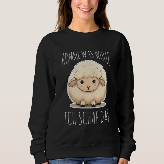 Komme Was Wolle Ich Sheep The Depression Sheep Sweatshirt (Vorderseite)