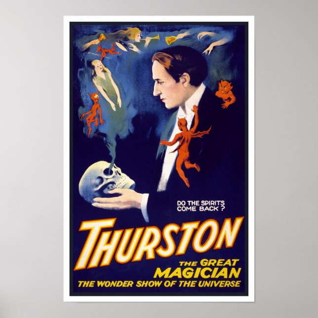 Kommen die Geister zurück?, 1914. Vintag Magier Poster (Vorne)