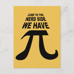 Kommen Sie auf die dunkle Seite, wir haben Pi Postkarte
