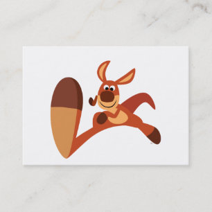 "Kommen Sie!" Cartoon Kangaroo ACEO/Business Card Visitenkarte