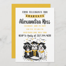 Kommen Sie feiern unsere Graduate Shih Tzu Hunde