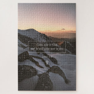 Kommen Sie in die Nähe von Gott James 4: 8 Christl Puzzle