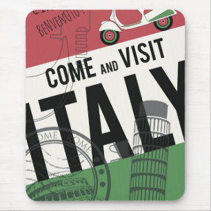 Kommen Sie Italien besichtigen Mousepad