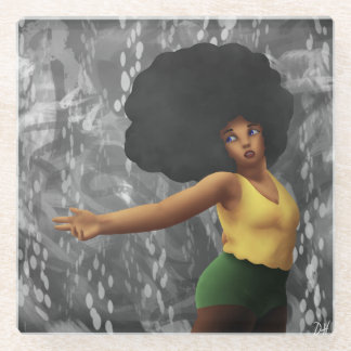 kommen Sie mit mir weg Glasuntersetzer