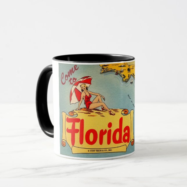 Kommen Sie nach Florida Tasse (Vorderseite Links)