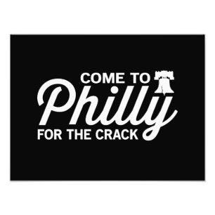 Kommen Sie nach Philly für den Crack Fotodruck