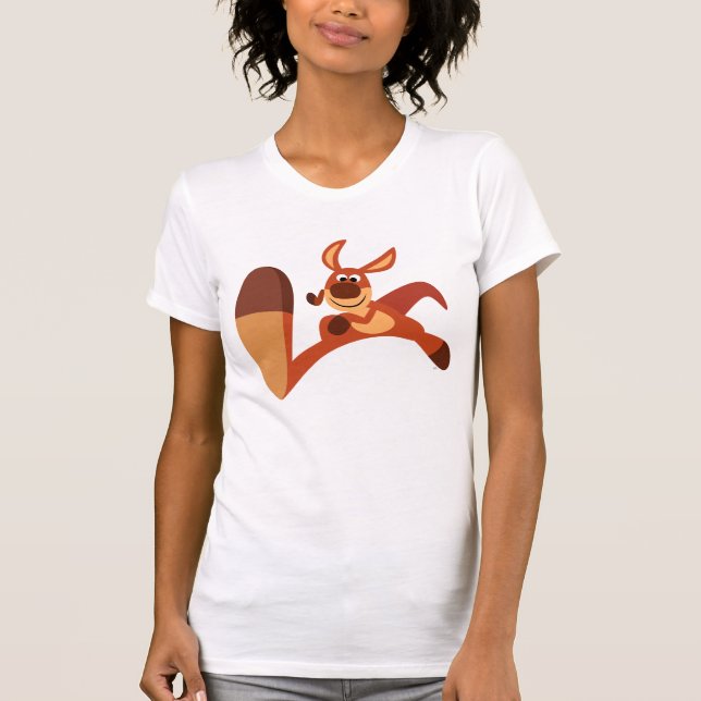 "Kommen Sie!" Niedlicher Cartoon Kangaroo T - Shir T-Shirt (Vorderseite)