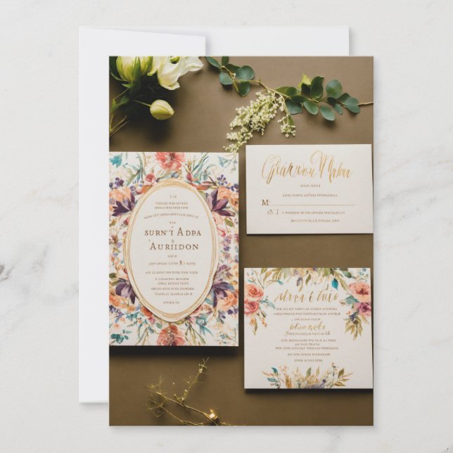 "Kommen Sie uns bei einer unvergesslichen Feier be Einladung (Vorderseite)