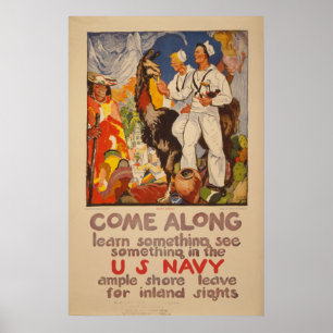 Kommen Sie vorbei - U.S. Marine Poster