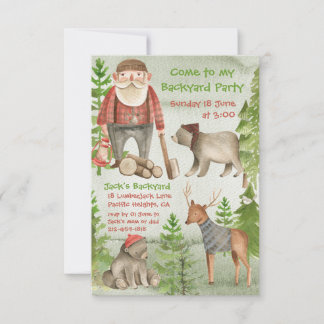 Kommen Sie zu meinem Lumberjack Woodland Backyard 